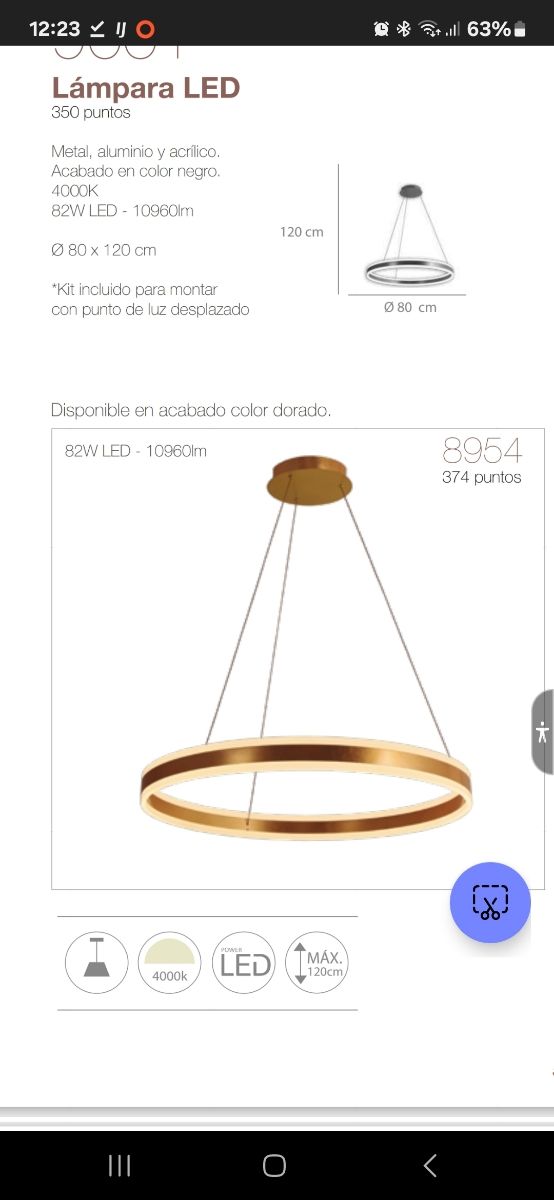 Lampara led apolana 