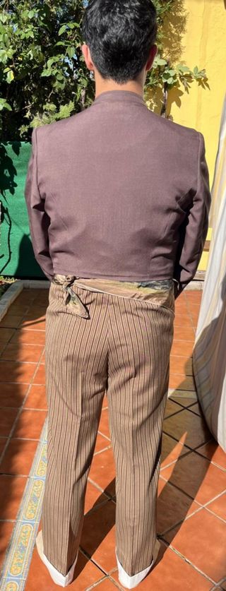 Traje corto campero con 2 pantalones 