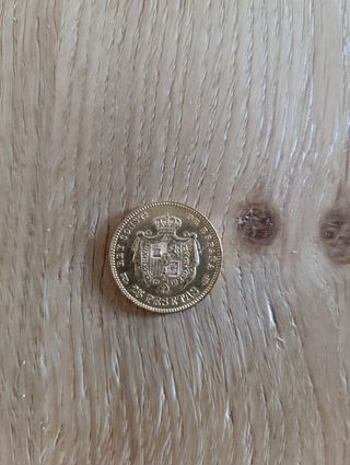 Moneda Alfonso XII 1879, 25 ptas