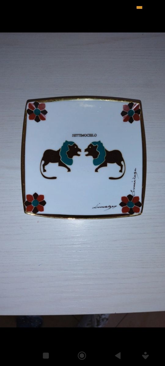 Piattino in porcellana "settimocielo"