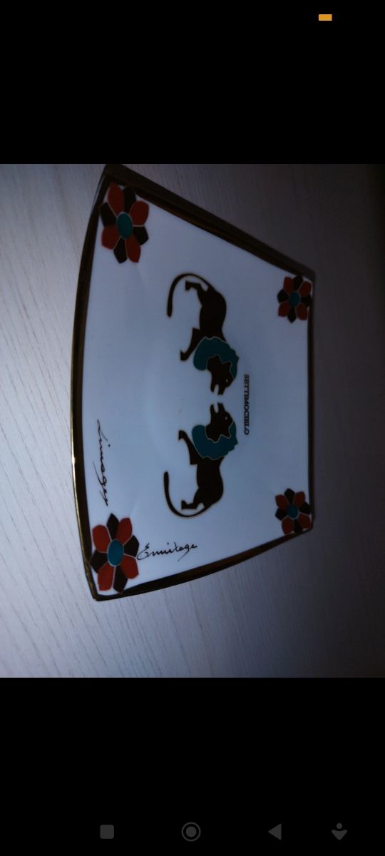 Piattino in porcellana "settimocielo"