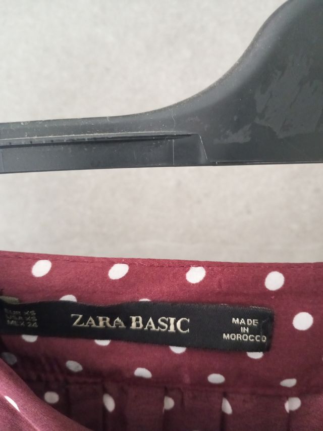 Gonna longuette a pois Zara