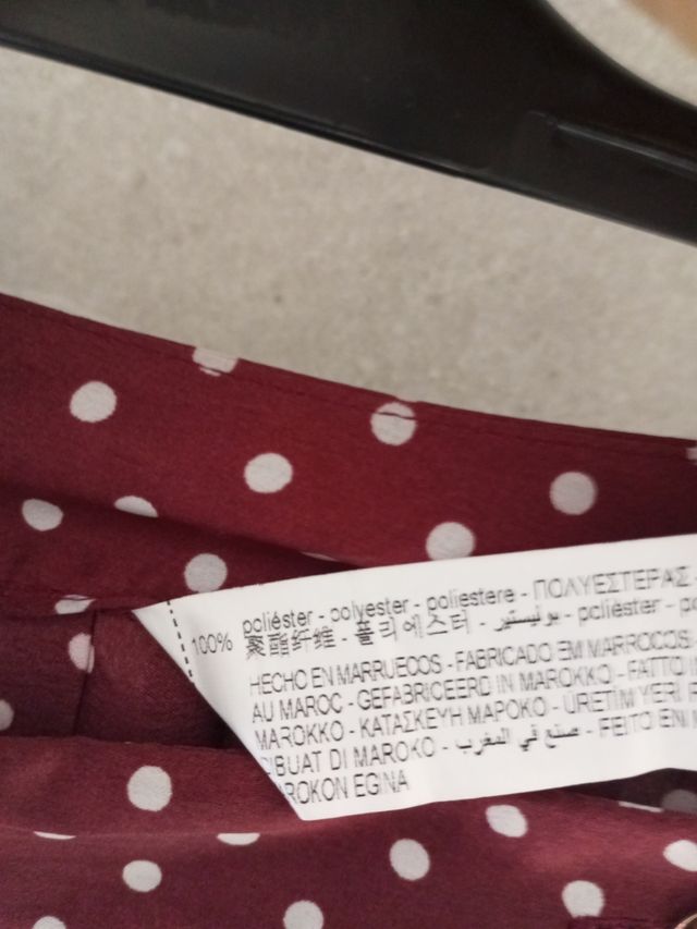 Gonna longuette a pois Zara