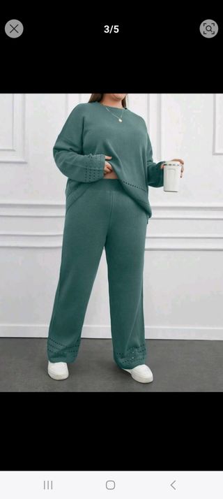 Traje de punto nuevo talla grande 