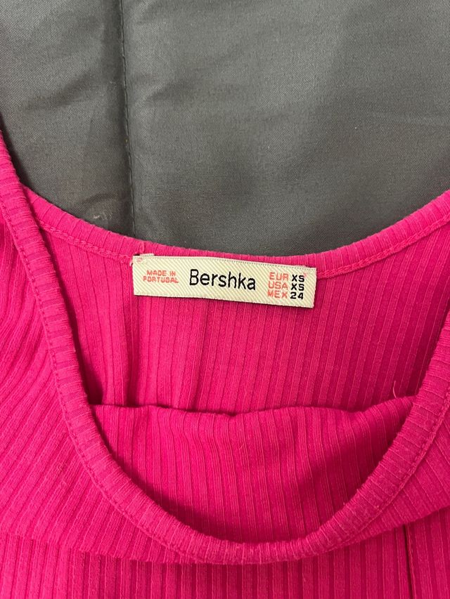 Top Rosa Manga Corta