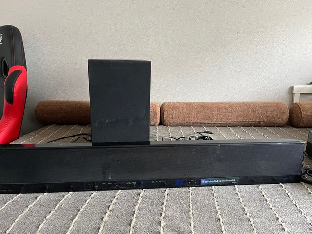 Barra sonido y subwoofer jvc