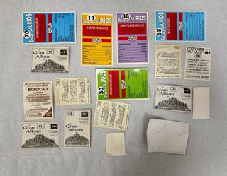 Lote 60 Cromos y Pegatinas Antiguos 