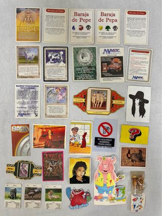 Lote 60 Cromos y Pegatinas Antiguos 