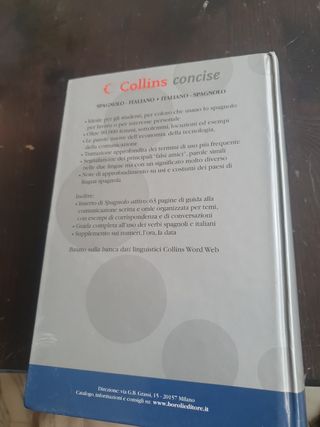 Dizionario Spagnolo.   COLLINS concise