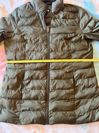 Plumas verde oliva mujer talla S