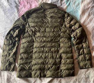 Plumas verde oliva mujer talla S