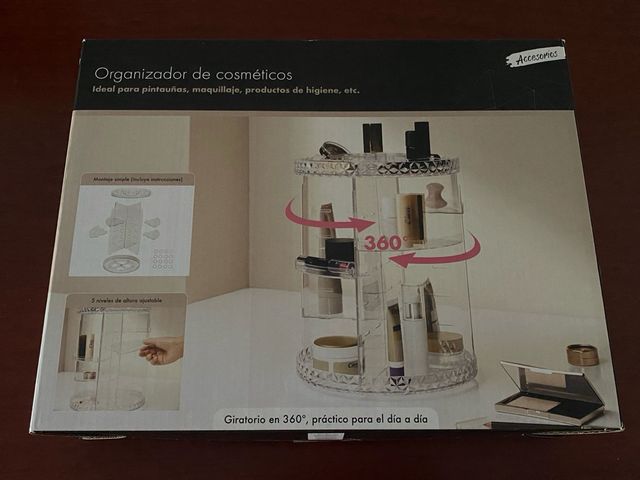Organizador de cosméticos giratorio 360 grados