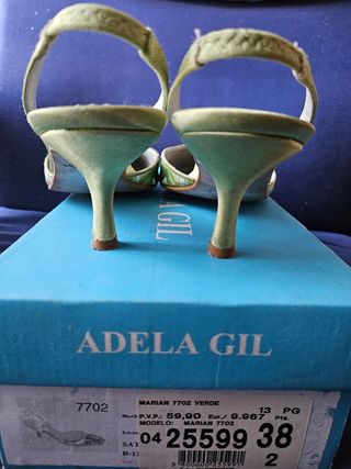 Zapatos de fiesta en tonos verdes