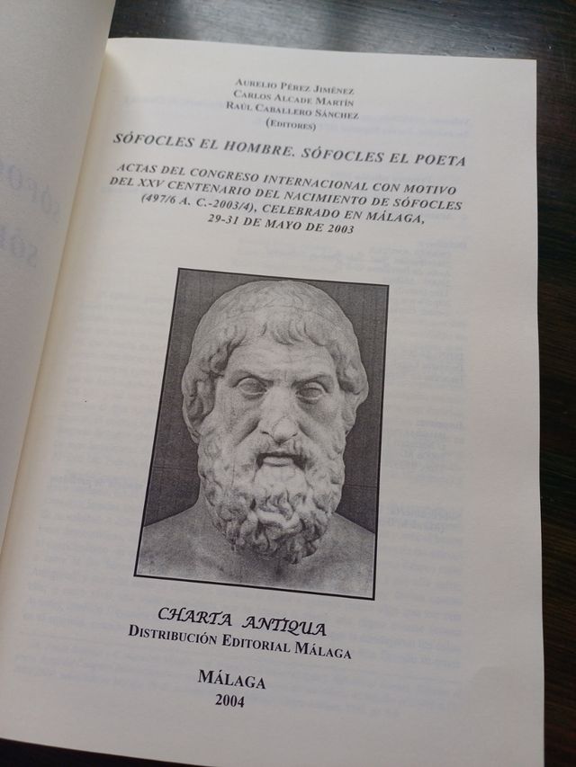 Libro Sófocles el hombre y poeta