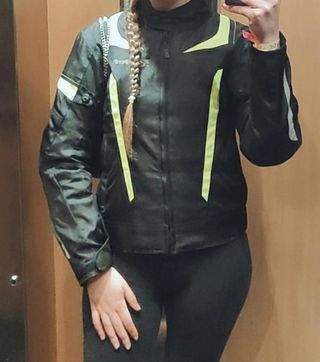 Chaqueta moto mujer