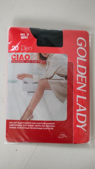 3 collant Golden lady TG I-II nero