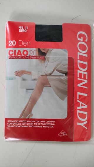 3 collant Golden lady TG I-II nero