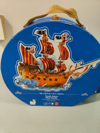 Puzzle infantil barco pirata Janod