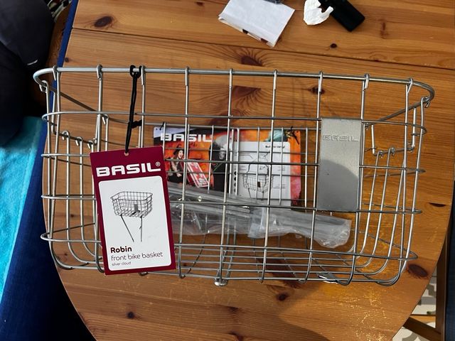 Bicicleta cesta aluminio