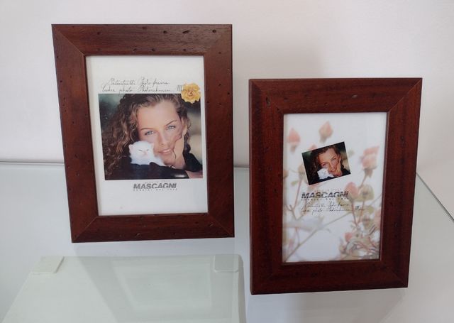 Cornice portafoto in legno due pezzi