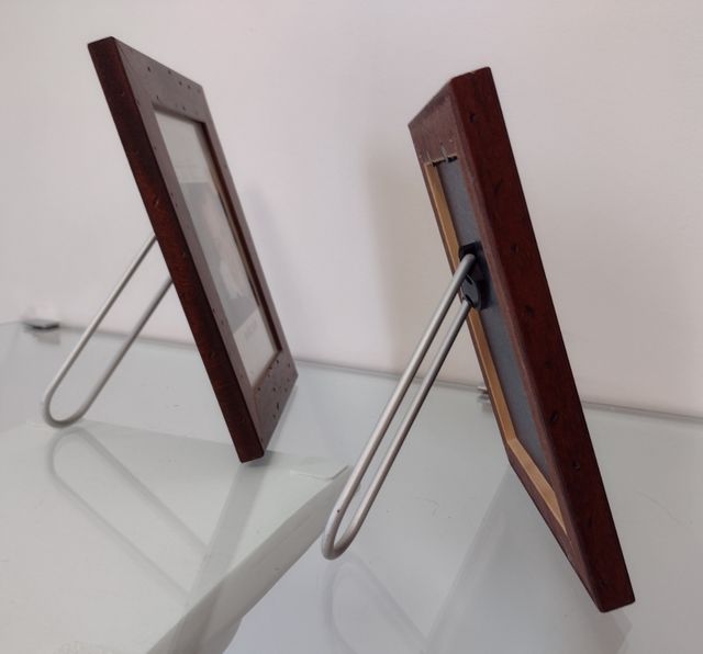 Cornice portafoto in legno due pezzi