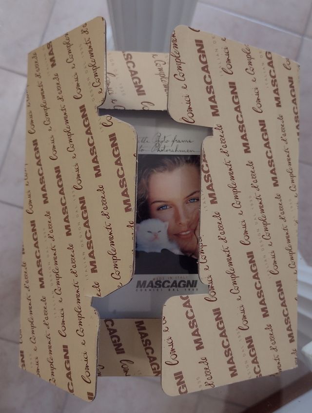 Cornice portafoto in legno due pezzi