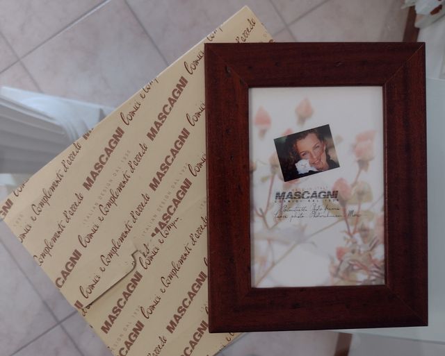 Cornice portafoto in legno due pezzi