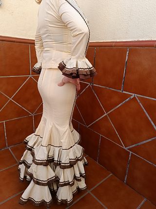 Traje flamenca dos piezas como nuevo poco uso