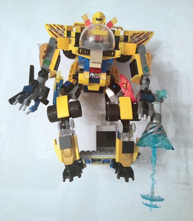 Set Robot Mecha armato con pezzi Lego 23 cm