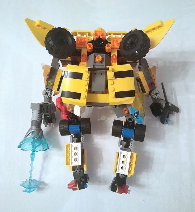 Set Robot Mecha armato con pezzi Lego 23 cm