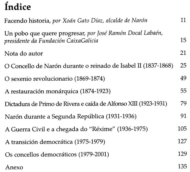 OS CONCELLOS DE NARON. A SUA HISTORIA. GALICIA.