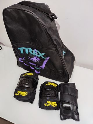 Pack Mochila para patines con protecciones 