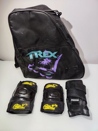 Pack Mochila para patines con protecciones 