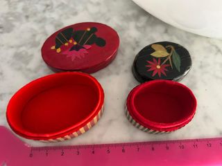 Lote 2 cajitas arte popular asiático