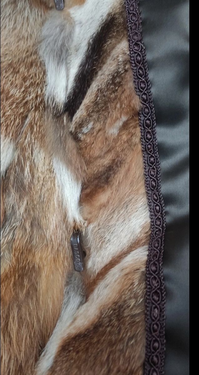 Chaquetón piel de zorro vintage 