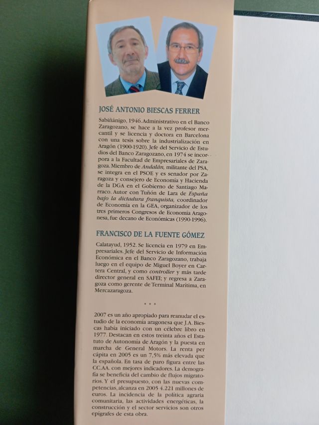 La economía aragonesa 1975-2005. Biescas