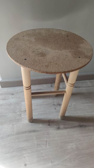 Mesa de madera de centro terraza pequeña