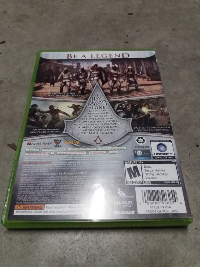 Assassin's Creed Brotherhood Xbox 360