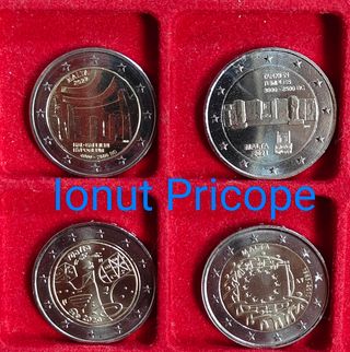Lotto 4 monete Malta