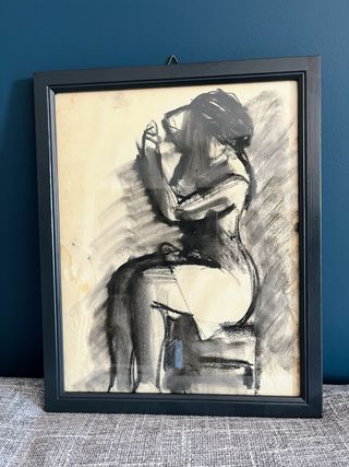 5 disegni su carta con splendide cornici