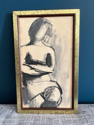 5 disegni su carta con splendide cornici