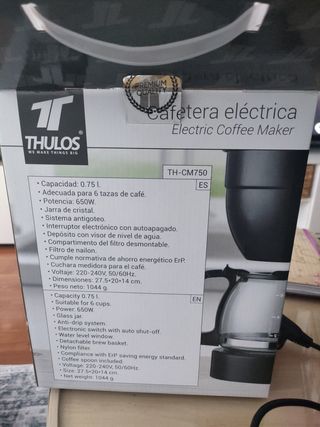 Cafetera de goteo o filtros