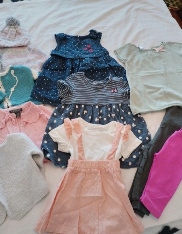 Lote 19 peças menina 3-6meses