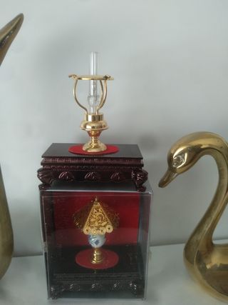 lámpara con luz casa de muñecas