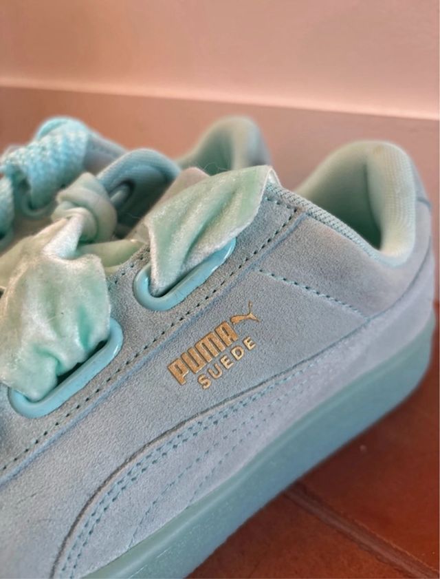 Puma Suede Heart Reset Wn's Verde
