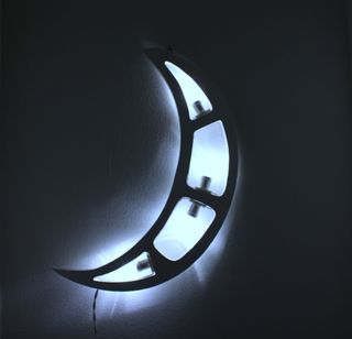 Luminaria Salentina Luna Led Bianco Artigianale