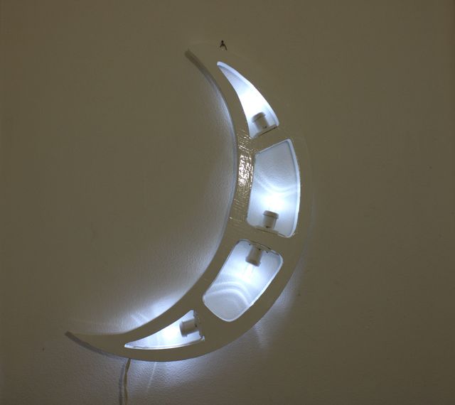 Luminaria Salentina Luna Led Bianco Artigianale