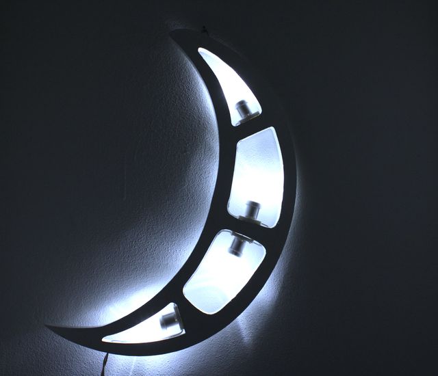 Luminaria Salentina Luna Led Bianco Artigianale