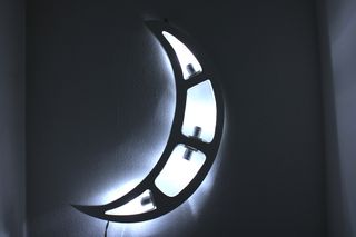 Luminaria Salentina Luna Led Bianco Artigianale