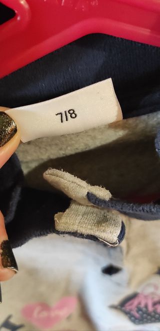 Felpa bambina 7-8 anni, 128 cm